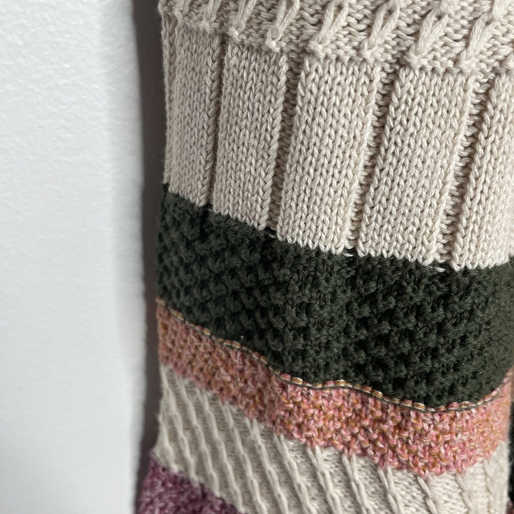 Soft Surroundings Patchwork Striped Open Cardigan… - image 2